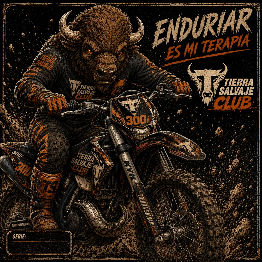 Fotografía digital Enduriar es mi terapia, Tierra Salvaje Club